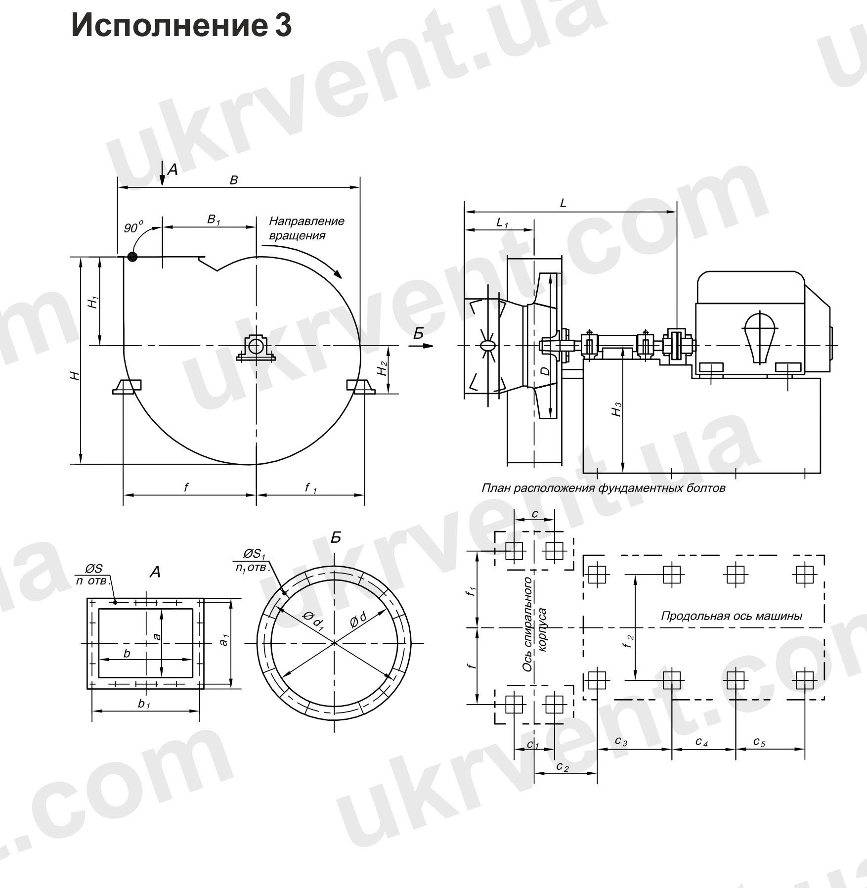 дымосос ДН чертежи и размеры