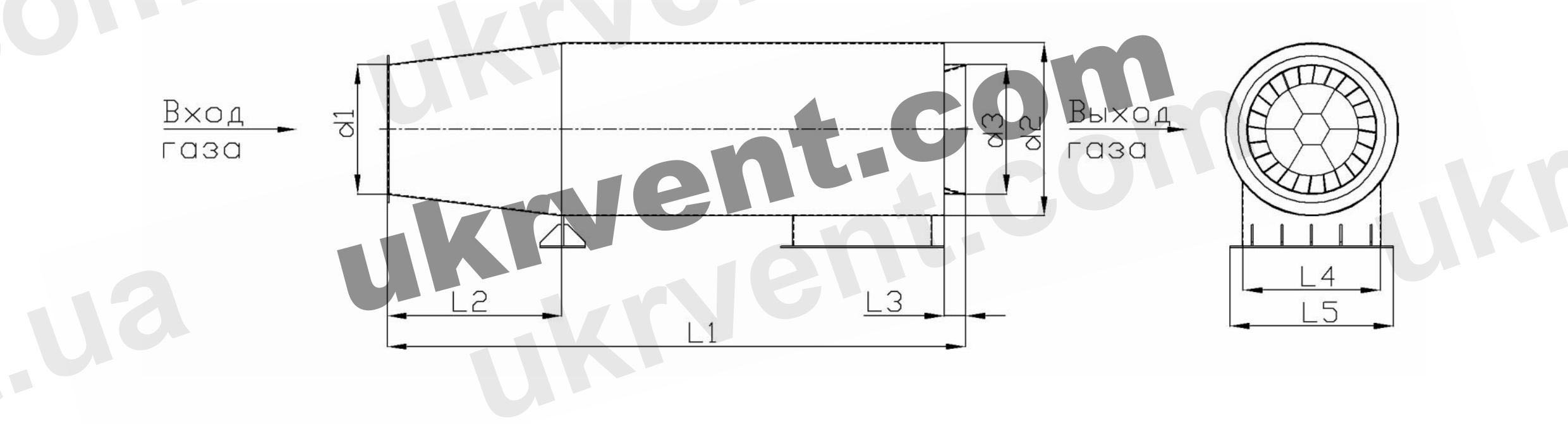 Циклон ЦГ, Цена, Купить, Укрвентсистемы Циклон искрогаситель ЦГ
