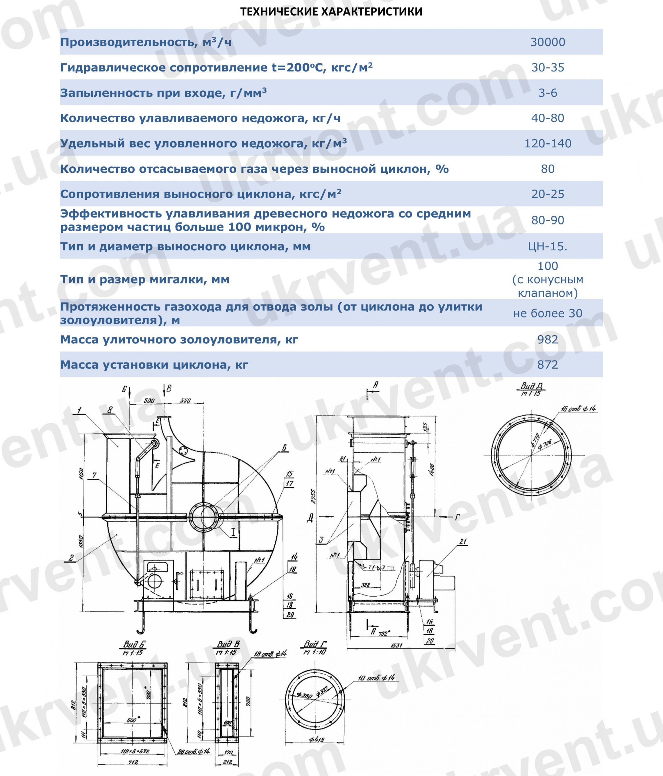 Золоуловители к дымососам ДН-9 и ДН-11,2