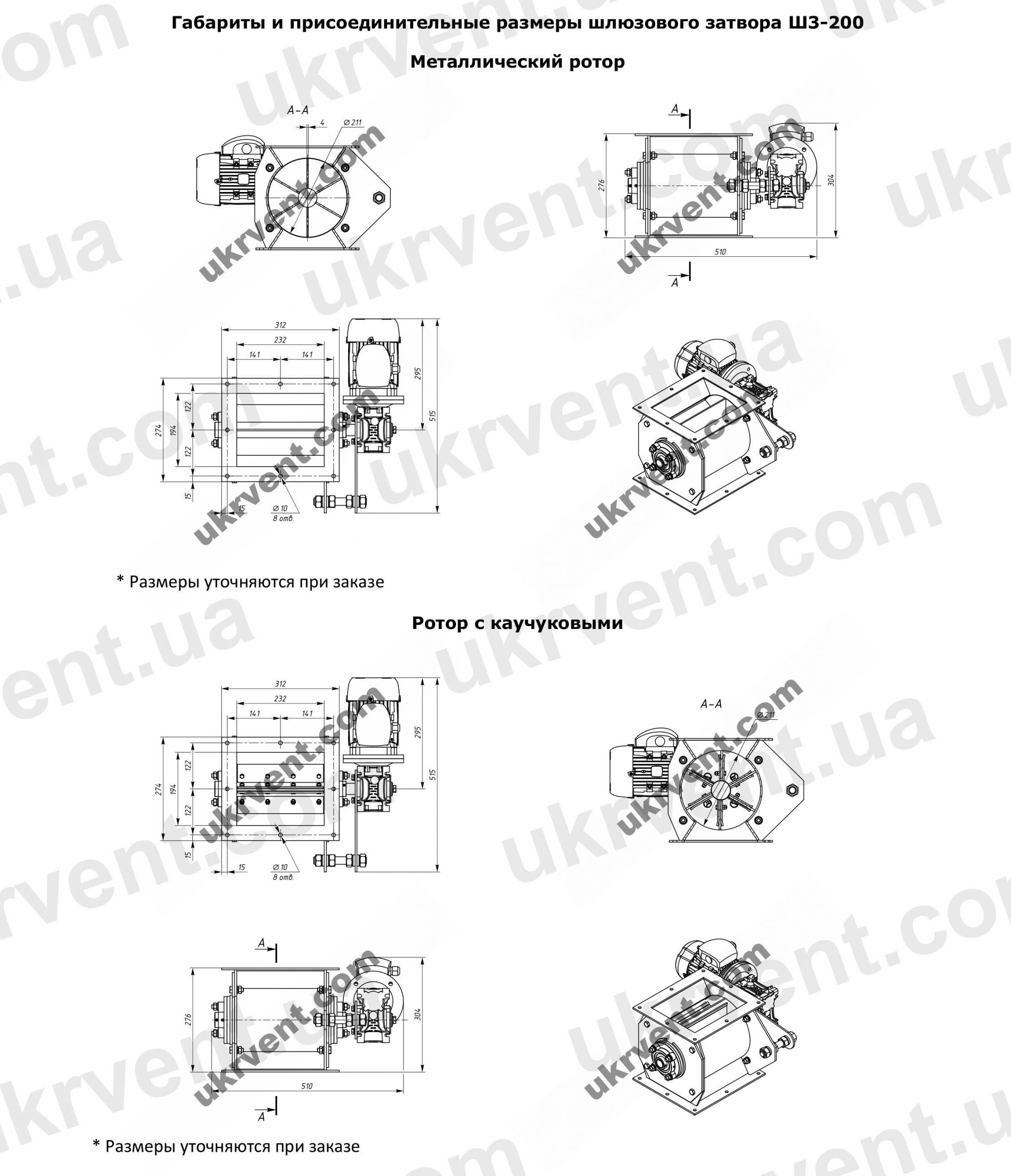 ШЗ-200 шлюзовой питатель