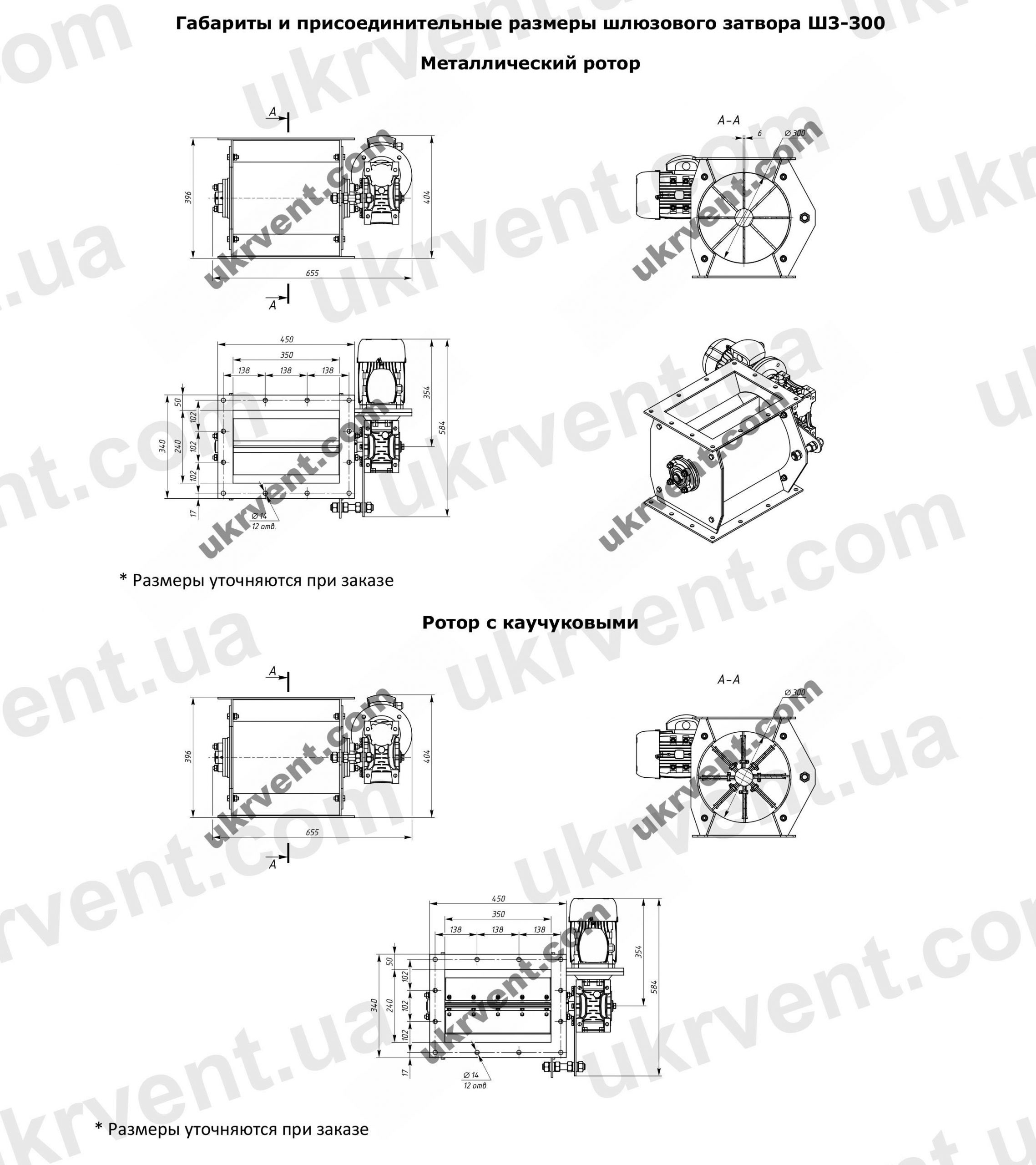 ШЗ-300 шлюзовой питатель