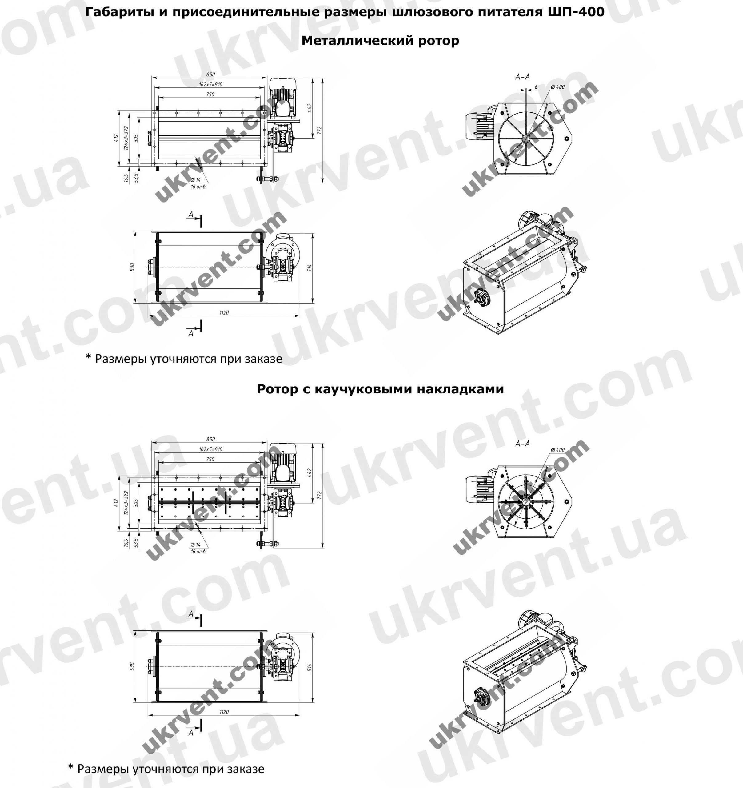 ШП-400 шлюзовой питатель