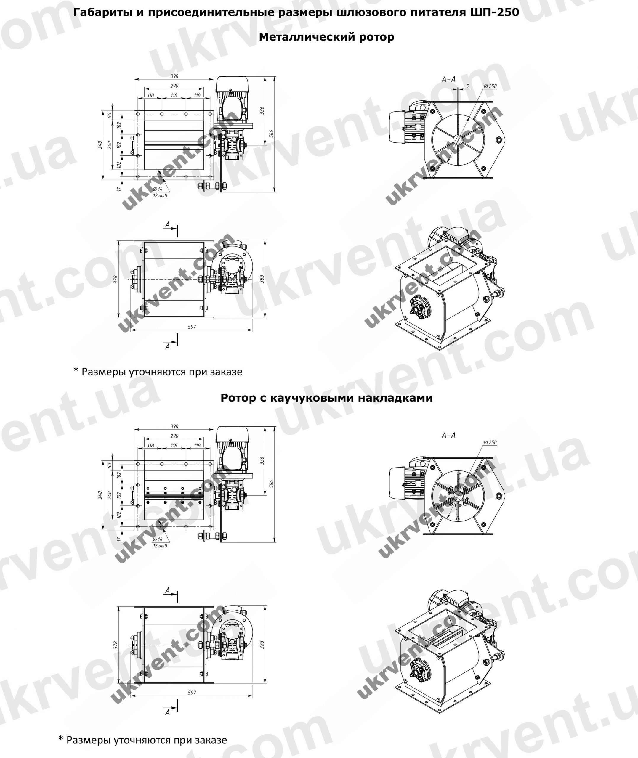 ШП-250 шлюзовой питатель