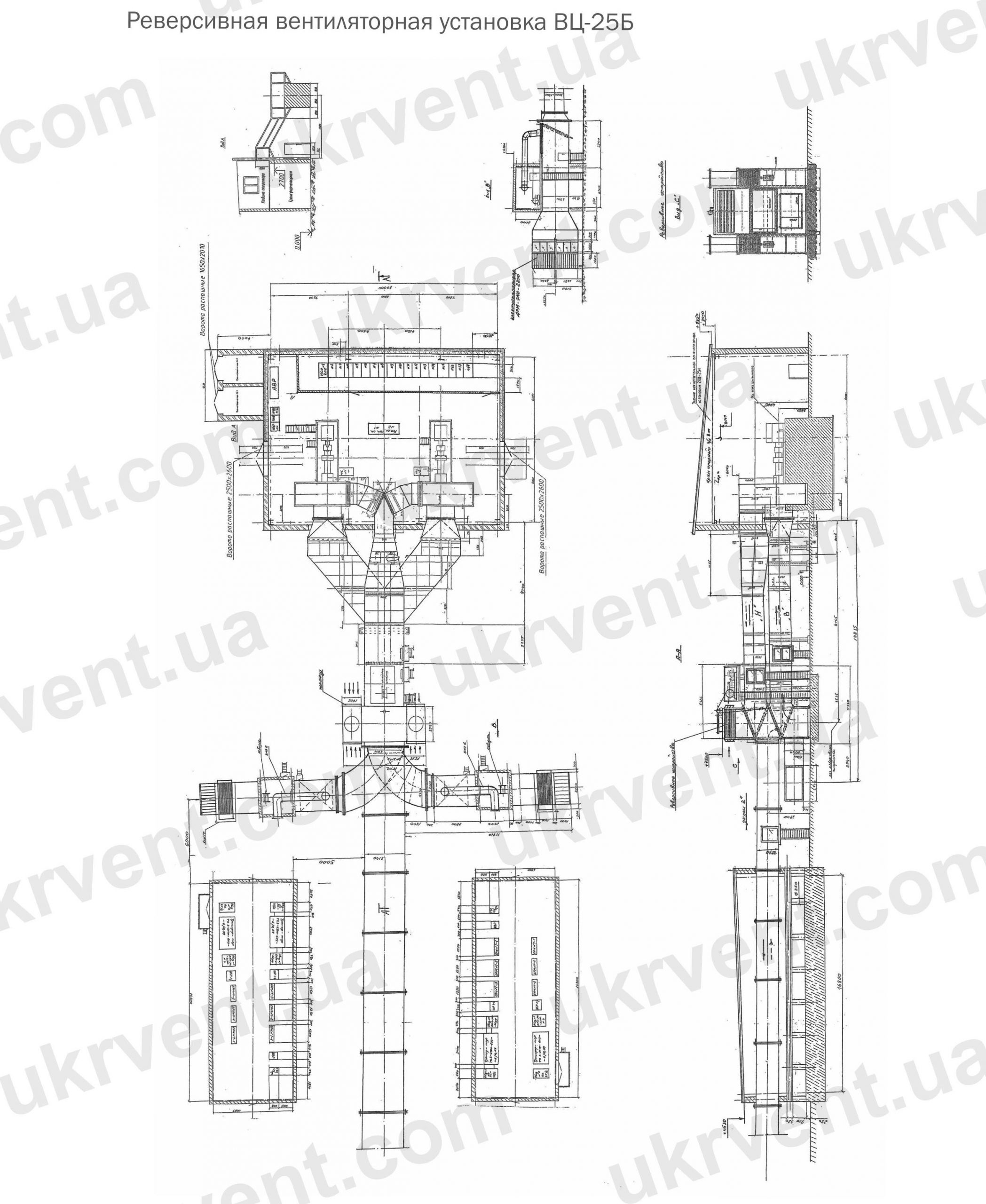 ВЦ-25 Вентилятор шахтный, Цена, Купить, Технические характеристики, Чертеж, Размеры, Характеристики, Укрвентсистемы ВЦ-25 Вентилятор шахтный