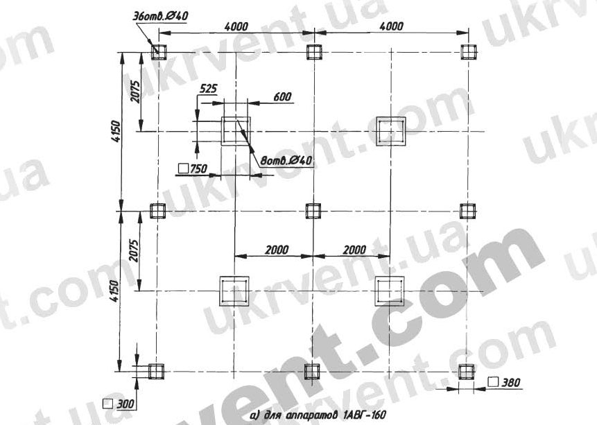 1АВГ-160 Аппарат воздушного охлаждения габаритные размеры