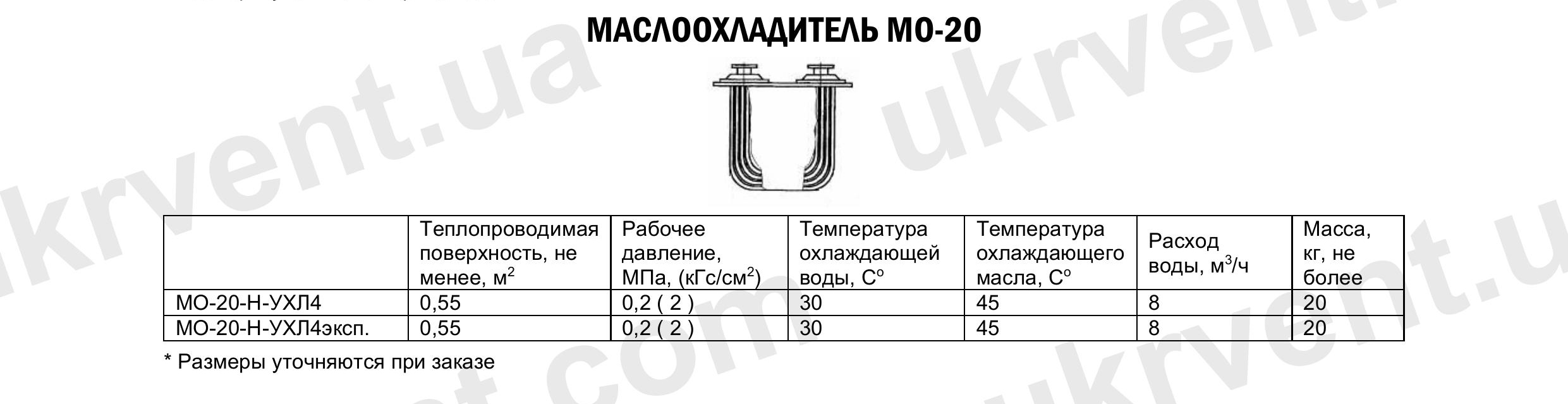 Маслоохладитель МО-20