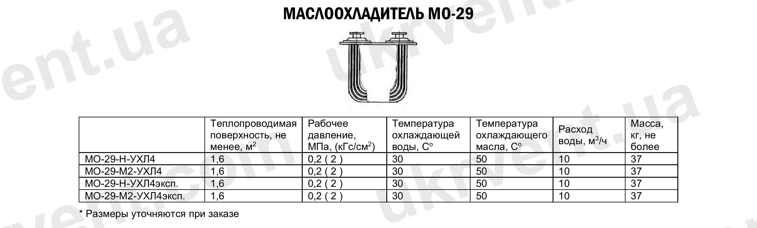 Маслоохладитель МО-29