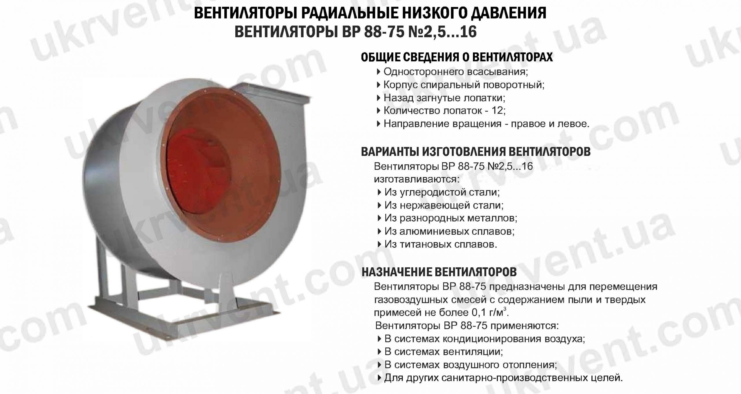 ВР 88-75, Цена, Купить, Укрвентсистемы