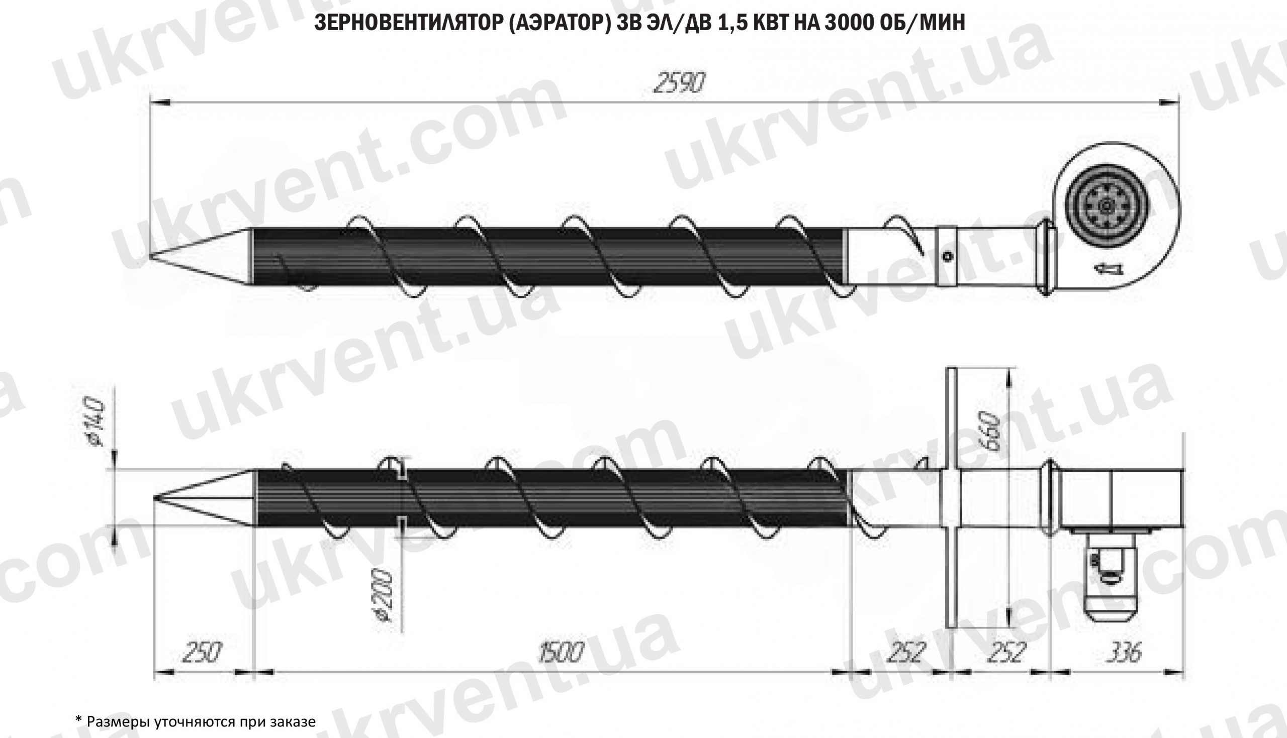 Зерновентилятор ЗВ 1,5/3000